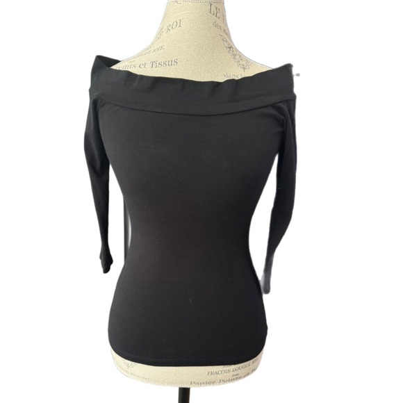 Au Fond black off the shoulder top size small - Picture 1 of 6